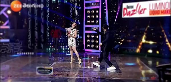  Tamanna in White Skirt Thighs Spicy Stage Dance
